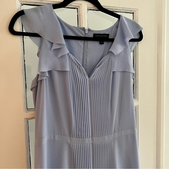 Banana Republic Powder Blue Ruffle Dress - Picture 4 of 8